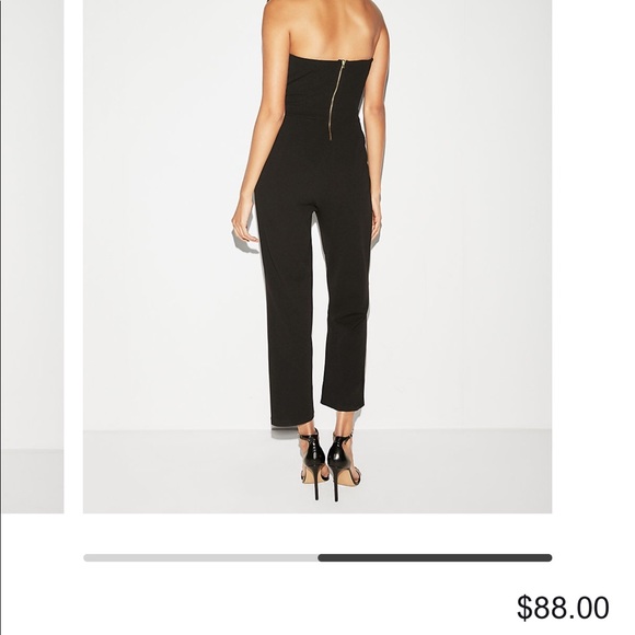 Express strapless sweetheart neckline jumpsuit - Picture 4 of 4